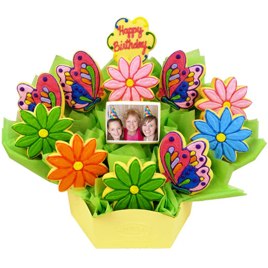 Photo Cookies - Butterfly and Daisy Birthday - Image 3