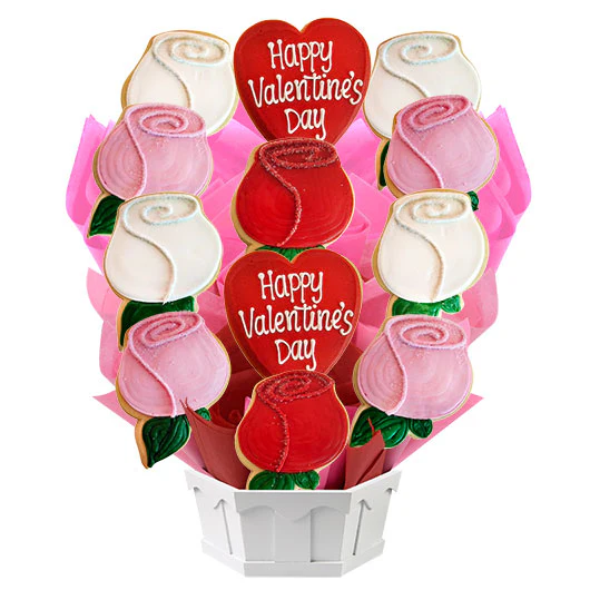 Roses For You - Cookie Flower Arrangement - Image 3